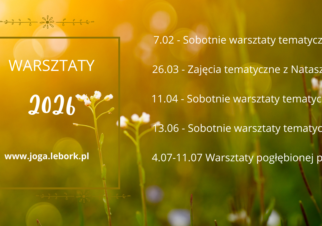 Terminy warsztatów 2026